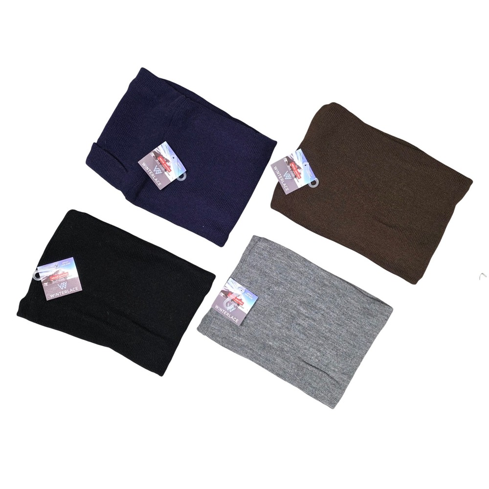 Winterlace‎ Neck Gaiter Fleece Lined Knit Warmer Adult One Size Multi New